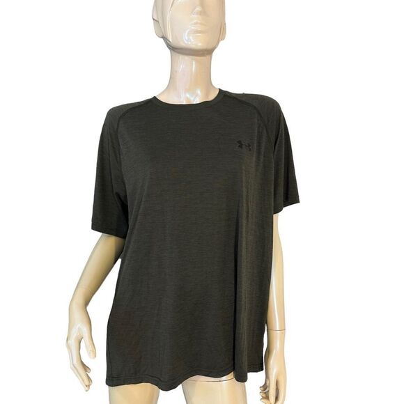 Men’s Green Under Armour Workout Exercise Shirt - Picture 1 of 4